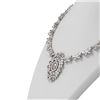 Image 2 : 12.01 ctw Morganite & Diamond Necklace 18K White Gold
