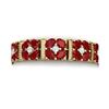 Image 1 : 48.04 ctw Ruby & VS Diamond Bracelet 18K Yellow Gold