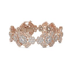 25 ctw Diamond Designer Bracelet 18K Rose Gold