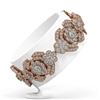 Image 2 : 25 ctw Diamond Designer Bracelet 18K Rose Gold