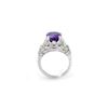 Image 2 : 6.10 ctw Tanzanite & Diamond Ring 14K White Gold