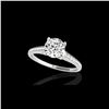 Image 1 : 1.5 ctw Certified Diamond Solitaire Ring 10K White Gold