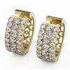 Image 1 : 10.4 ctw Heart Diamond Designer Earrings 18K Yellow Gold