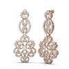 Image 2 : 8 ctw Diamond Earrings 18K Rose Gold