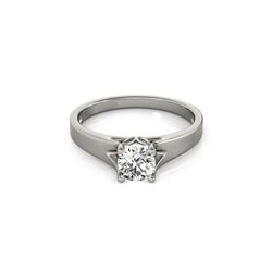 1 ctw Certified VS/SI Diamond Ring 18K White Gold