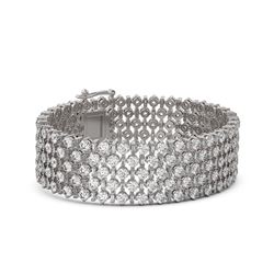 27 ctw Diamond Designer Bracelet 18K White Gold