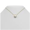 Image 1 : 2 ctw Cushion Diamond Necklace 18K Yellow Gold