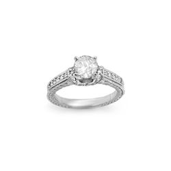 1.50 ctw Certified VS/SI Diamond Ring 14K White Gold