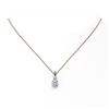 Image 2 : 0.9 ctw Cushion Cut Diamond Designer Necklace 18K Rose Gold