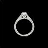 Image 2 : 1 ctw Certified Diamond Solitaire Ring 10K White Gold