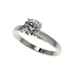 .97 ctw Certified Quality Diamond Engagement Ring 10K White Gold