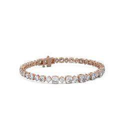 11 ctw Cushion Diamond Designer Bracelet 18K Rose Gold