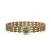 Image 1 : 26.4 ctw Tourmaline & Diamond Bracelet 14K Rose Gold