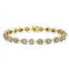 Image 1 : 8 ctw Mix Cut Diamonds Designer Bracelet 18K Yellow Gold