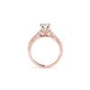 Image 2 : 1.20 ctw Certified VS/SI Diamond Ring 18K Rose Gold