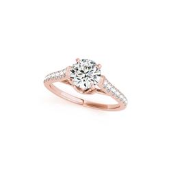 1.46 ctw Certified VS/SI Diamond Ring 18K Rose Gold