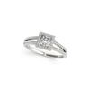 Image 2 : 1.26 ctw Certified VS/SI Princess Diamond 2pc Set Ring Halo 14K White Gold