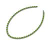 Image 2 : 46.5 ctw Peridot & VS/SI Diamond Eternity Necklace 10K White Gold
