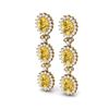 Image 2 : 19.06 ctw Canary Citrine & VS Diamond Earrings 18K Yellow Gold
