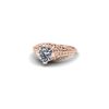 Image 2 : 1 ctw Solitaire Certified VS/SI Diamond Ring 18K Rose Gold