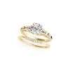 Image 1 : 1.25 ctw Certified VS/SI Diamond 2pc Wedding Set 14K Yellow Gold