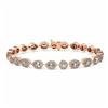 Image 1 : 8 ctw Mix Cut Diamonds Designer Bracelet 18K Rose Gold