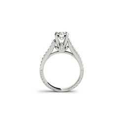 1.95 ctw Certified VS/SI Diamond Pave 2pc Wedding Set 14K White Gold