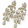 Image 1 : 11.38 ctw Pear and Marquise Diamond Earrings 18K Yellow Gold