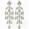 Image 2 : 11.38 ctw Pear and Marquise Diamond Earrings 18K Yellow Gold