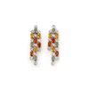 Image 1 : 4.08 ctw Multi-Sapphire & Diamond Earrings 14K Yellow Gold
