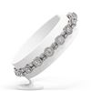 Image 2 : 12 ctw Diamond Designer Bracelet 18K White Gold
