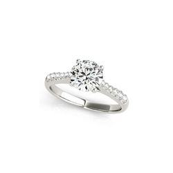 1 ctw Certified VS/SI Diamond Ring 18K White Gold