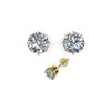 Image 2 : 1.53 ctw VS/SI Diamond Stud Solitaire Earrings 18K Yellow Gold