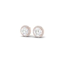 3.50 ctw VS/SI Diamond Certified Earrings 14K Rose Gold