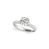 Image 2 : 1.23 ctw Certified VS/SI Diamond 2pc Wedding Set 14K White Gold