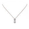Image 2 : 1.4 ctw Diamond Designer Necklace 18K Rose Gold