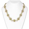 Image 1 : 42.18 ctw Canary Citrine & Diamond Necklace 18K Yellow Gold