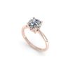 Image 2 : 1.54 ctw VS/SI Diamond Engagement Designer Ring 18K Rose Gold