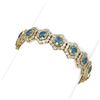 Image 2 : 25 ctw Intense Blue Diamond Bracelet 18K Yellow Gold