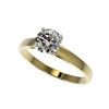 Image 1 : 1.03 ctw Certified Quality Diamond Engagement Ring 10K Yellow Gold