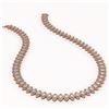 Image 2 : 30.73 ctw Marquise Cut Diamond Micro Pave Necklace 18K Rose Gold