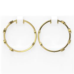 4.48 ctw Diamond Earrings 18K Yellow Gold