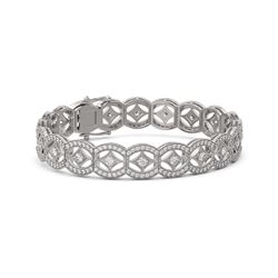 9 ctw Diamond Designer Bracelet 18K White Gold