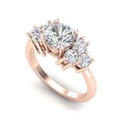 2.1 ctw VS/SI Diamond Solitaire Ring 18K Rose Gold