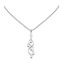 2.76 ctw Diamond Necklace 18K White Gold