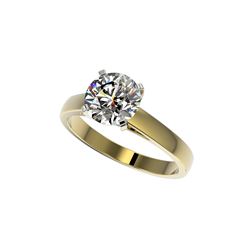 2 ctw Certified Quality Diamond Engagement Ring 10K Yellow Gold