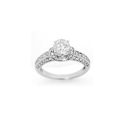 1.60 ctw Certified VS/SI Diamond Ring 18K White Gold