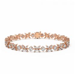 14.5 ctw Marquise Cut Diamond Bracelet 18K Rose Gold