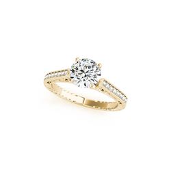 0.5 ctw Certified VS/SI Diamond Antique Ring 18K Yellow Gold