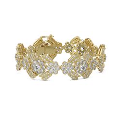25 ctw Diamond Designer Bracelet 18K Yellow Gold